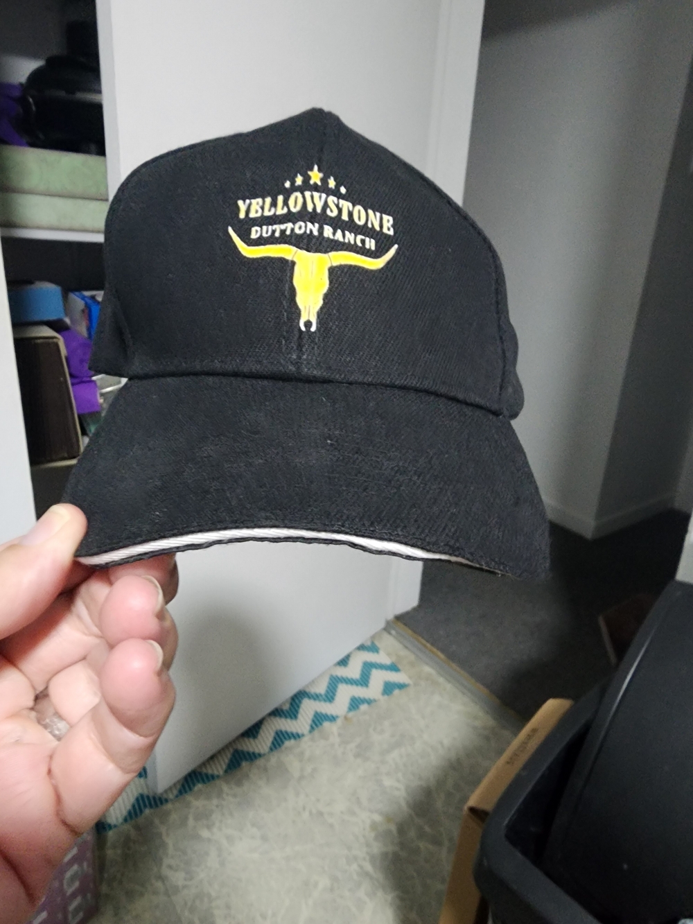 Dutton Ranch Black Cap with Yellow Logo